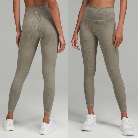 Lululemon Wunder Train High Rise Tight Legging Thread Dye Rover Green - Picture 1 of 13